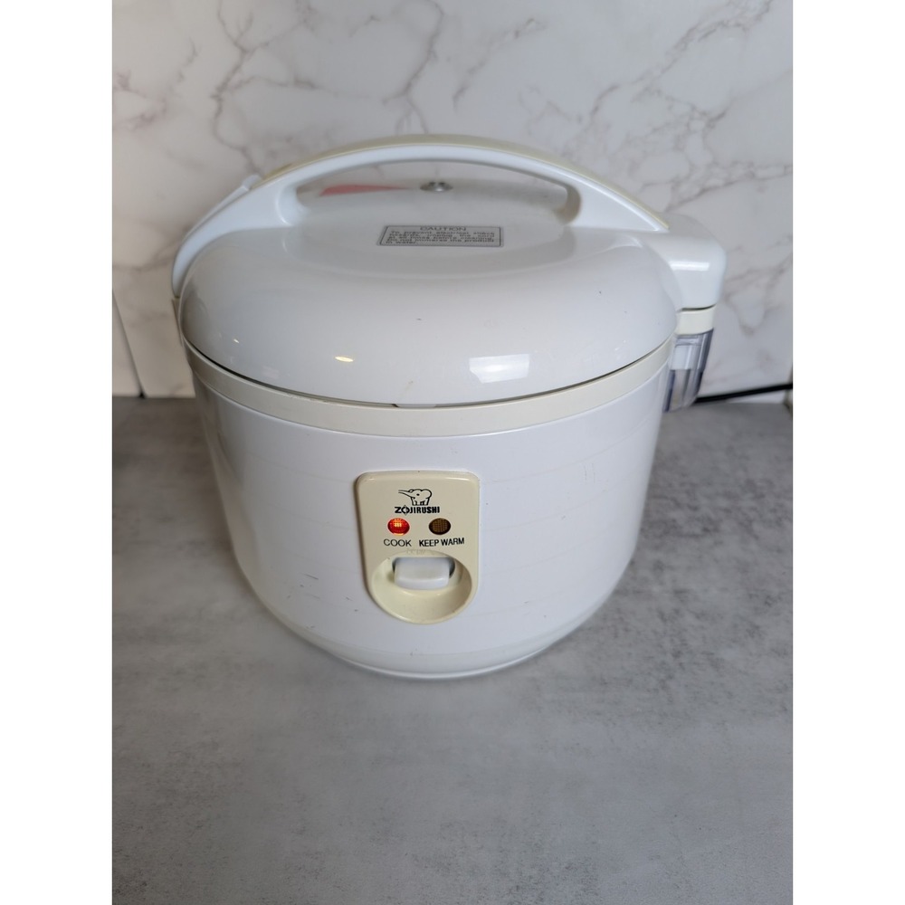 VTG Zojirushi Electric Rice Cooker Warmer NRC-10 5 Cup White Japan Cup Tested